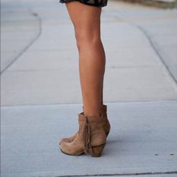 COPY - Sam Edelman Louie fringe suede boots 7 - Picture 8 of 8